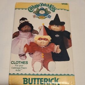 Cabbage Patch Kids Clothes Sewing Pattern 6935 Uncut Doll Vintage